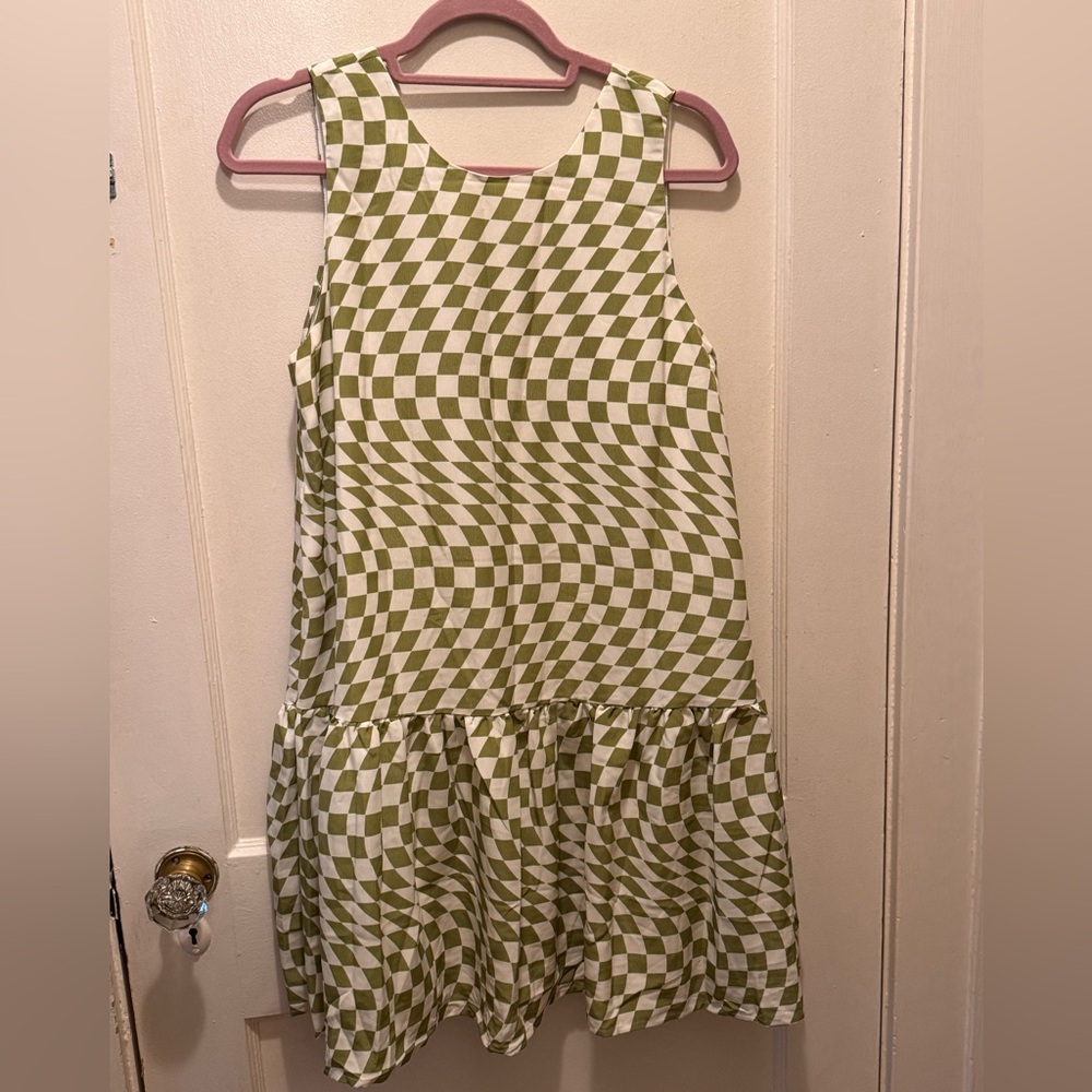 Annorlunda Checkered Mini Dress US 8